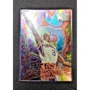 ALLEN IVERSON 1997 FLEER METAL FRESH FOUNDATION ROOKIE  #236 BASKETBALL